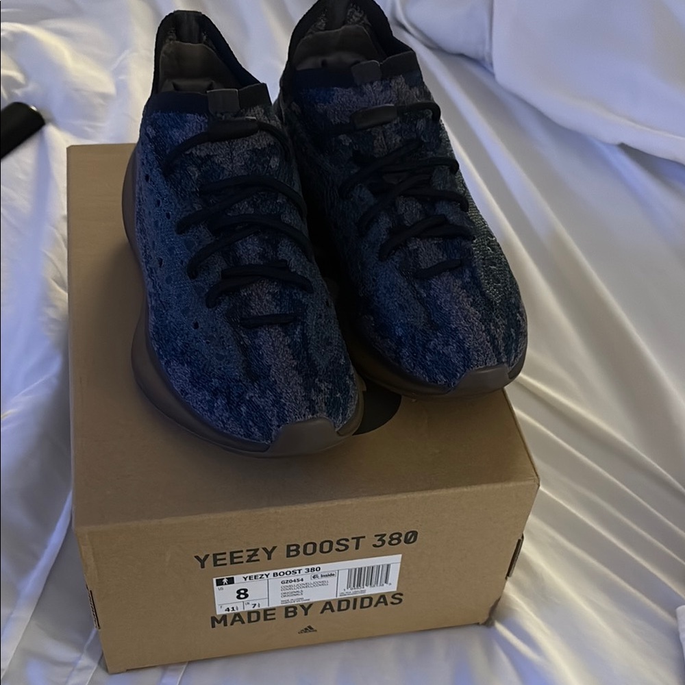 Yeezy Boost 380 Blue Black Athletic Shoes